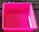 Riesiges rosafarbenes Quadrat, 15 cm hoch