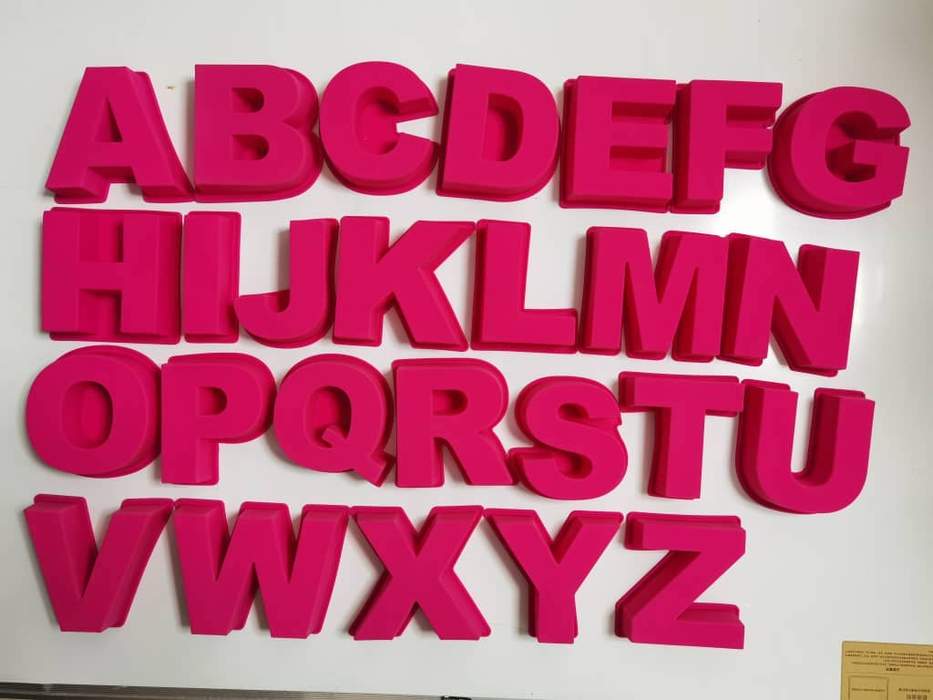 MoldyFunDE Giant Pink Symbols $#& - perfekt für Harze! Etsy