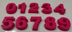 MoldyFunDE-PL Gigantyczne różowe kształty cyfr 0-9 (zestaw 10 cyfr) - idealne do żywic!
