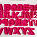 MoldyfunDE-HU Óriás rózsaszín betűk A - Z (kis betűk 26 betűből álló készletként) - Tökéletes a tálca gyantájához!