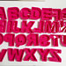 MoldyfunDE-RO  Giant Pink Letters A - Z (litere simple sau ca set complet de 26 de litere) - Perfect pentru rășini sau coacere!