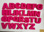 MoldyfunDE-PT Gigante Letras Rosas - Conjunto completo do alfabeto de 26 letras (A-Z)